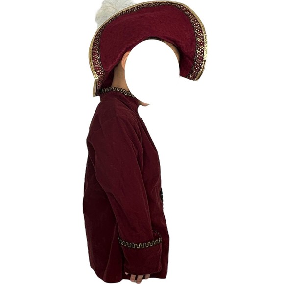 Disney Store Captain Hook Costume Jacket And Hat Child Size XS 4/5 - Picture 3 of 6